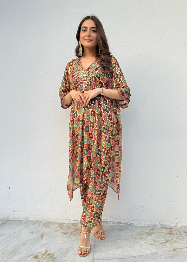 Bandhni Co-ord Set