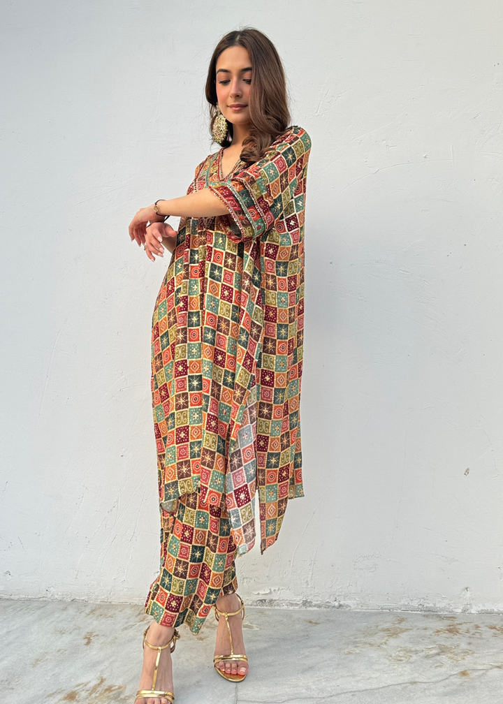 Bandhni Co-ord Set